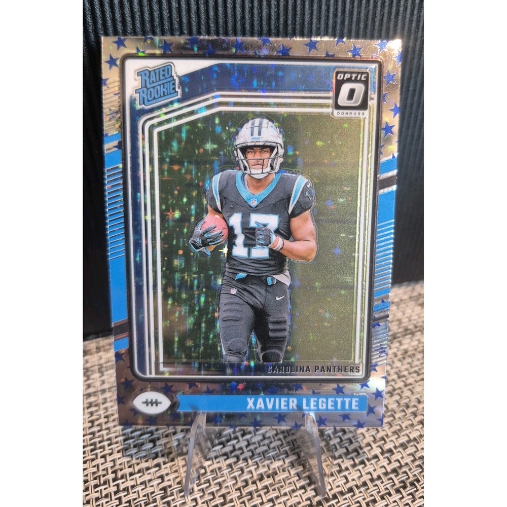 2024 Donruss Optic Xavier Legette #299 Rated Rookie Stars Prizm (RC) Panthers
